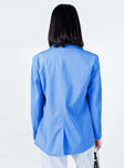 Blazer Relaxed fit Spare button included  Lapel collar  Button front fastening  Twin hip pockets  Triple button cuff