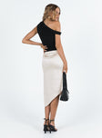 Scanlon Midi Skirt Champagne Princess Polly  Midi 