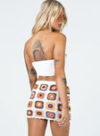 Barbados Crotchet Mini Skirt Multi