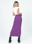 Oscar Maxi Skirt Dark Purple