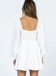 Princess Polly Plunger  Skylark Mini Dress White