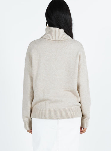 Oswin Turtleneck Sweater Oatmeal