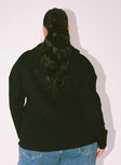 Bessy Knit Sweater Black Curve Princess Polly  regular 