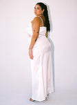 Princess Polly Plunger  Roselle Maxi Dress White Curve