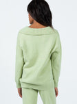 Waite Knit Sweater Sage Princess Polly  regular 