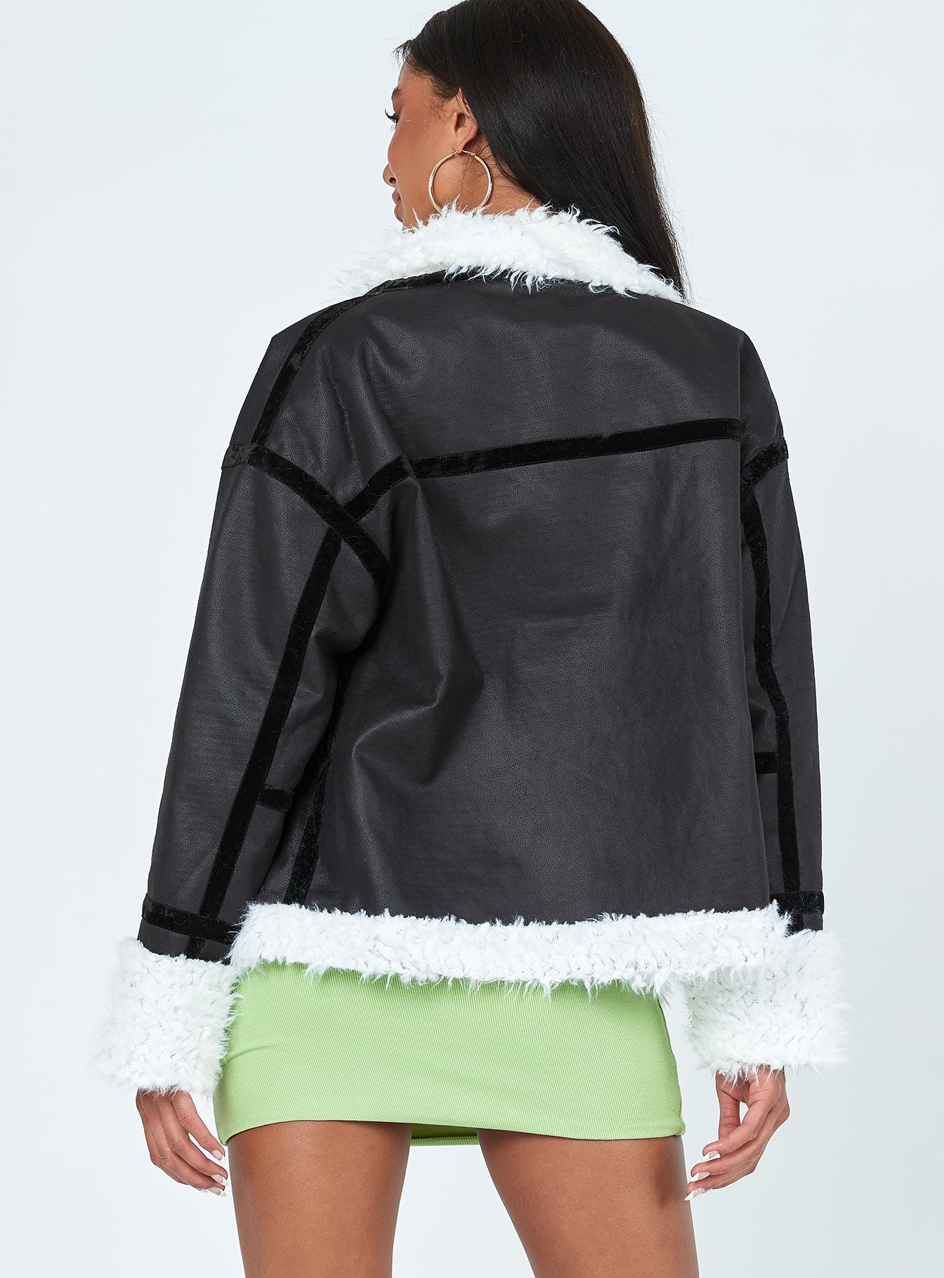 Mariana PU Jacket Black