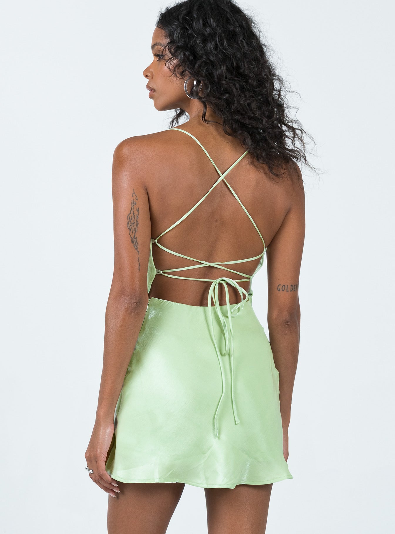 Celena Mini Dress Green | Princess Polly Celena Mini Dress Green | Princess Polly
