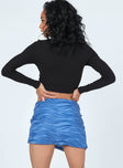 Bold Move Mini Skirt Blue