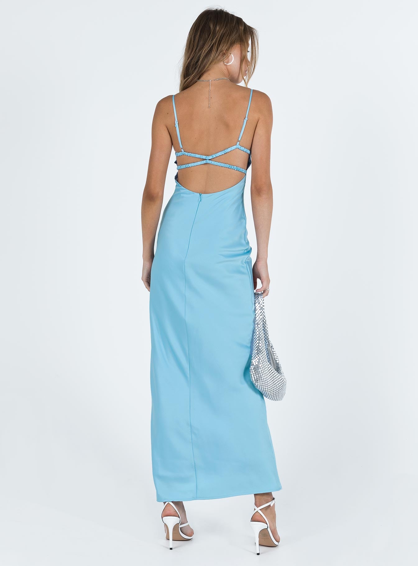 Ravia Maxi Dress | Blue | Womens | Princess Polly Lower Impact Ravia Maxi Dress | Blue | Womens | Princess Polly Lower Impact