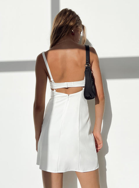 Briana Mini Dress | White | Womens | Princess Polly Briana Mini Dress | White | Womens | Princess Polly