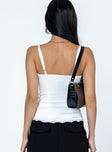 Top Silky material  Lace/mesh material  Adjustable shoulder straps  V neckline  Button front fastening 