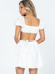 Princess Polly Sweetheart Neckline  Tiffany Mini Dress White