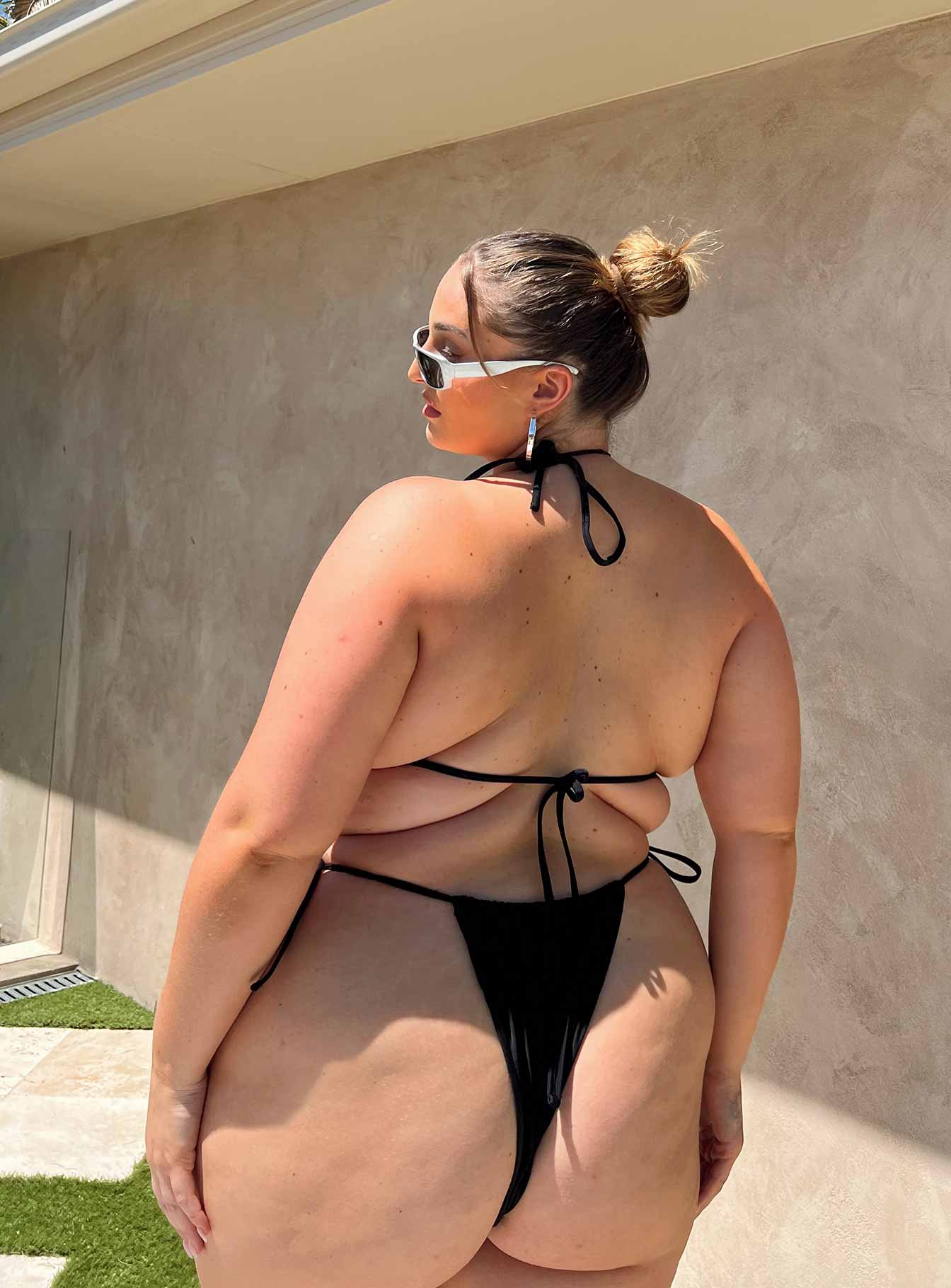 Bikini bottoms Tie side design Adjustable coverage Cheeky cut bottoms Fully lined