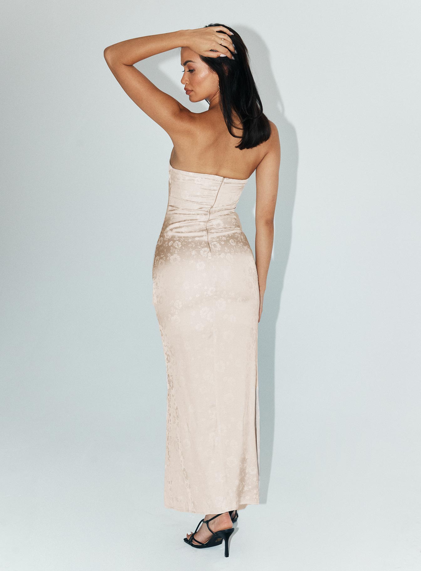 Salvin Strapless Maxi Dress | Champagne | Womens | Princess Polly Salvin Strapless Maxi Dress | Champagne | Womens | Princess Polly