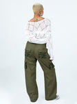 product Princess Polly  Paisley Tattoo Cargo Pants Khaki