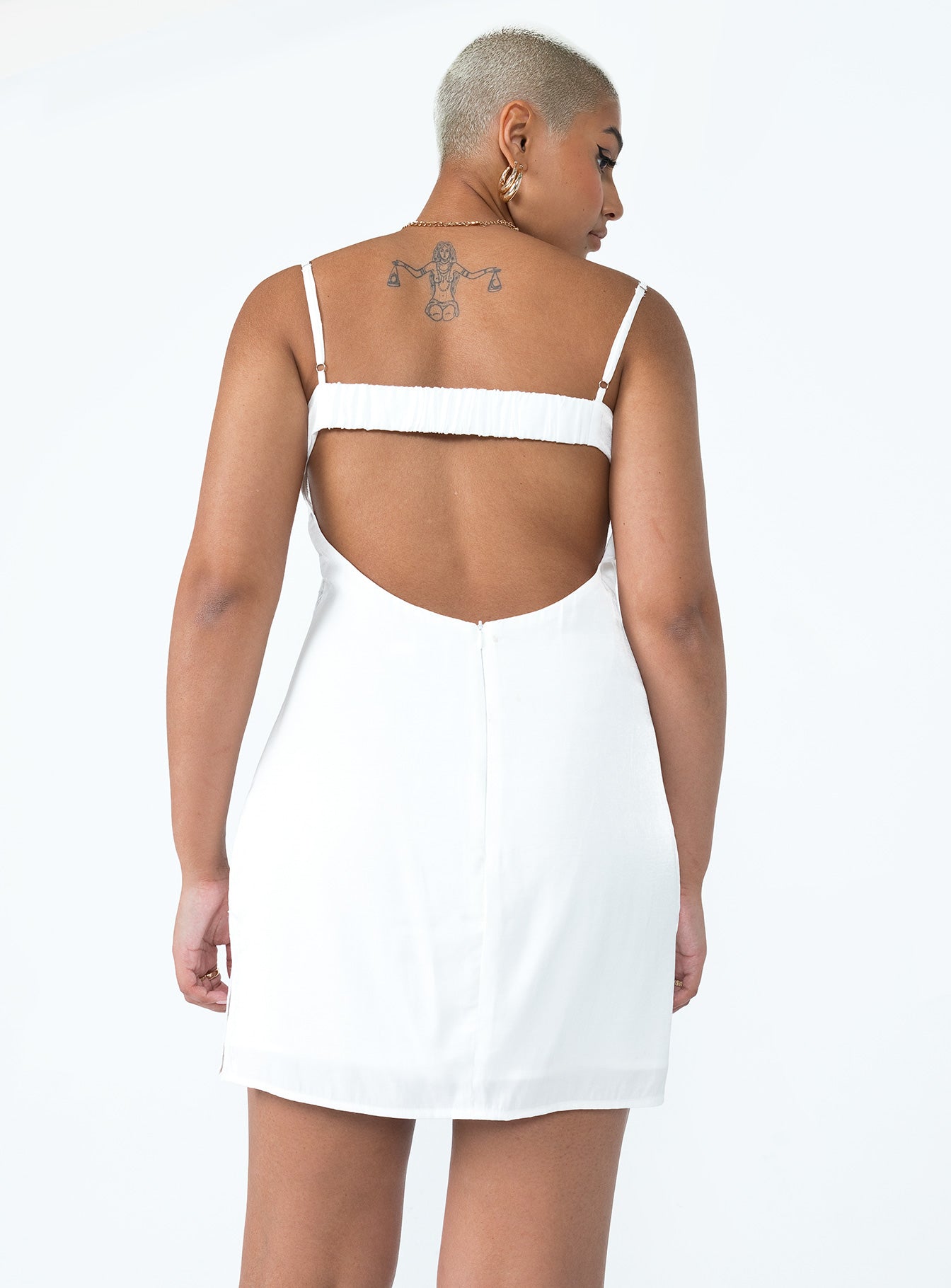 product Princess Polly Asymmetric Neckline  Passion Mini Dress White