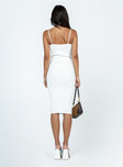 product Princess Polly Asymmetric Neckline  Oxford Midi Dress White