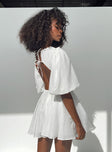Princess Polly High Neck  Marano Mini Dress White