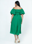 product Princess Polly Asymmetric Neckline  Neri Midi Dress Green