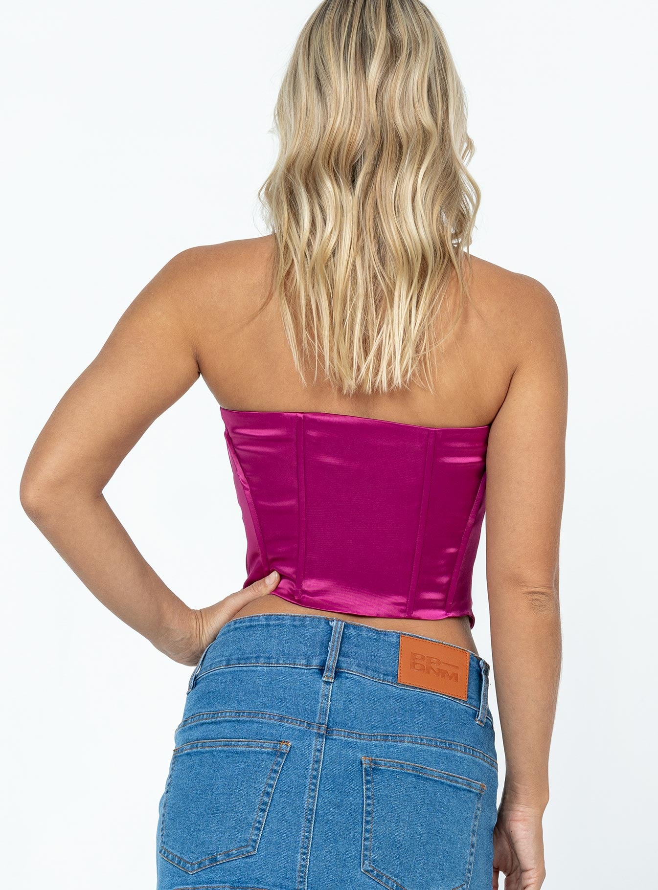 product Princess Polly Sleeveless Square Neck  In The Moment Strapless Top Pink