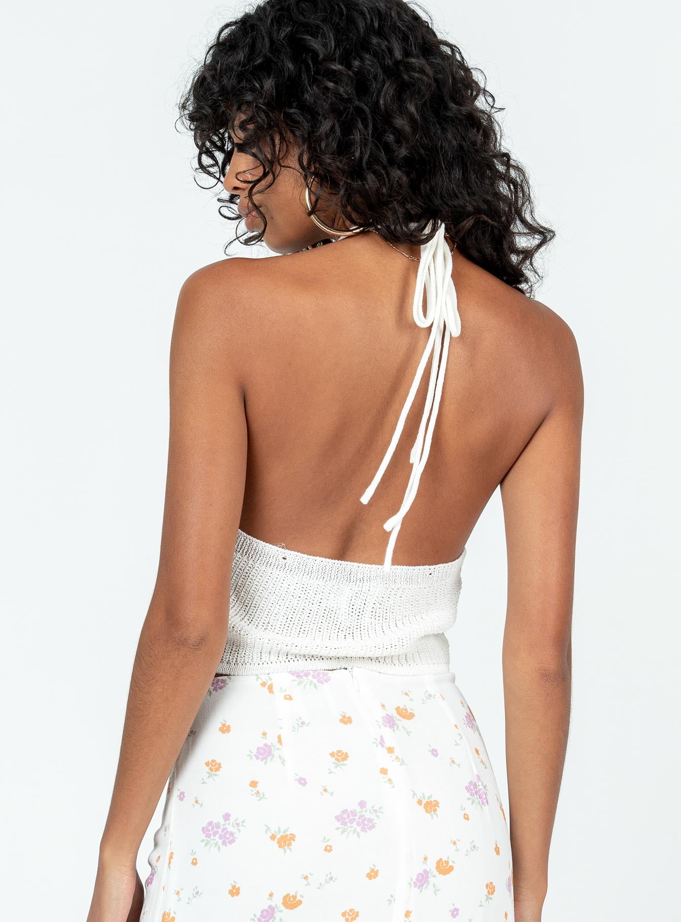 product Princess Polly Sleeveless V-Neck  Vestey Top White