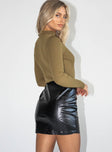 Miriah Mini Skirt Black