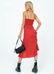 product Princess Polly Crew Neck  Love Birds Midi Dress Red