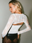 Two piece top Mesh material Strapless crop top Lace trim Sheer lace bolero Cropped back Good stretch Mesh lined top