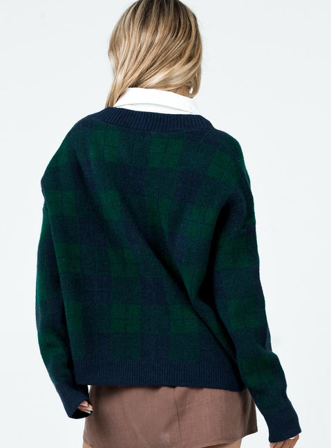 Jerrell Cardigan Navy Princess Polly  long 