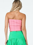 Tayte Strapless Top Pink