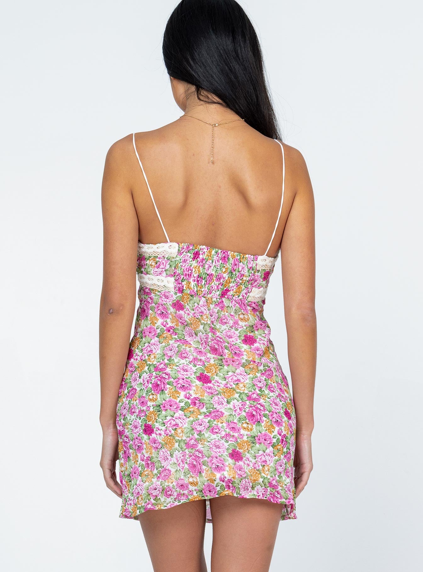 Emilee Mini Dress Floral | Pink | Womens Emilee Mini Dress Floral | Pink | Womens