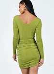 product Princess Polly Asymmetric Neckline  Nico Mini Dress Green