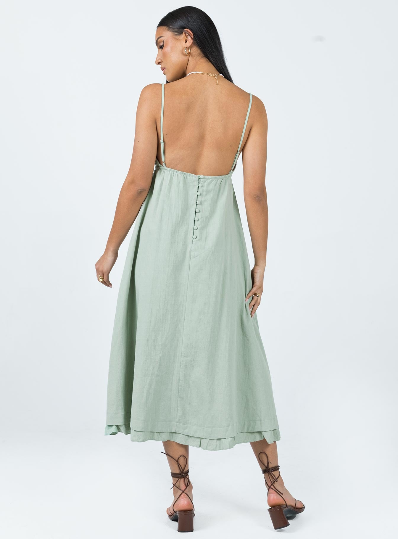 Empress Of Love Midi Dress Sage