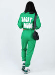 Princess Polly   Club Basic Trackpants Green