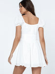 Princess Polly Square Neck  Caria Mini Dress White