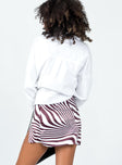 Dillion Mini Skirt Zebra Princess Polly  Mini Skirts 