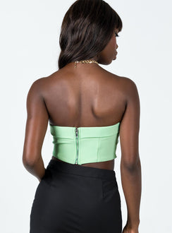 product Princess Polly Sleeveless Asymmetric Neckline  Chadwick Top Green