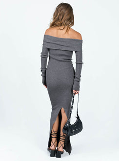 Phylis Off The Shoulder Maxi Dress | Slate | Womens Phylis Off The Shoulder Maxi Dress | Slate | Womens