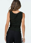 Top Textured shimmer material Round neck Good Stretch