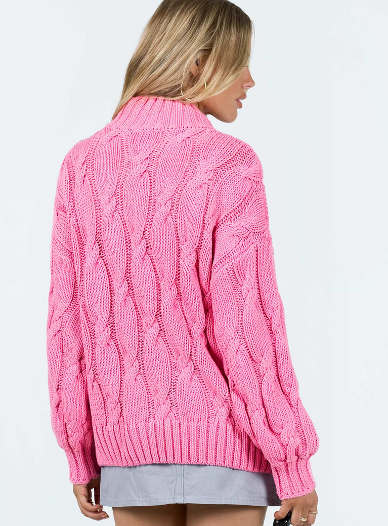 JELLY PINK SWEATER pink [eng], CLOTHING \ Sweaters OTHER BRANDS