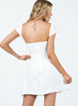 Princess Polly Sweetheart Neckline  Hennie Mini Dress White