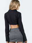 Long sleeve top Sheer material  Classic collar  V neckline  Button fastening at front Pointed hem  Flared cuffs Non-stretch