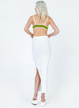 back view of model wearing Princess Polly Blend Dannie Mid Waist Knit Skirt Midi Skirts 