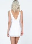 product Princess Polly Asymmetric Neckline  Island Time Mini Dress White