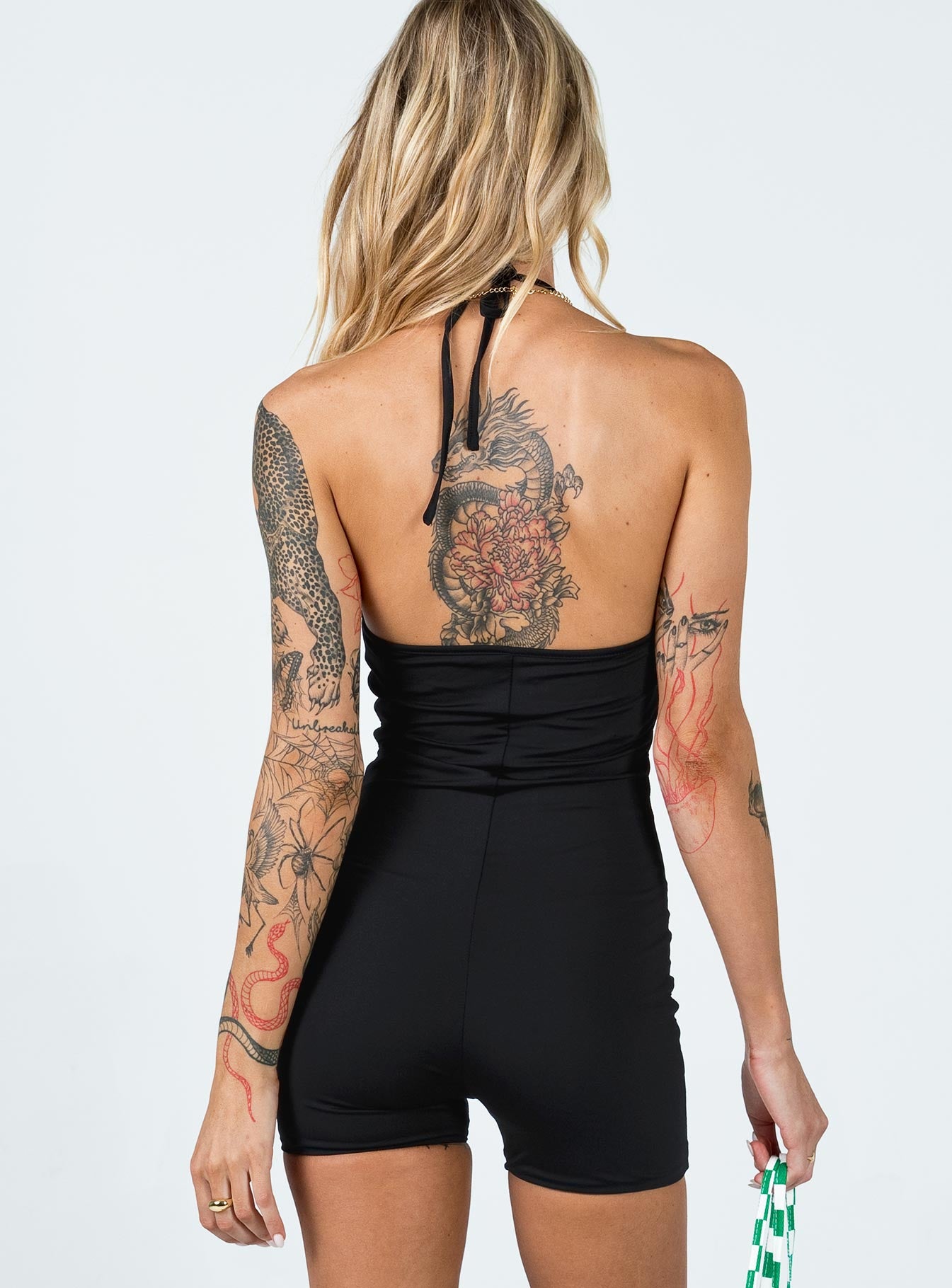 Romper Slim fitting  Princess Polly Exclusive 90% recycled polyester 10% elastane  Length of size US 4 / AU 8 underarm to hem: 51cm / 20