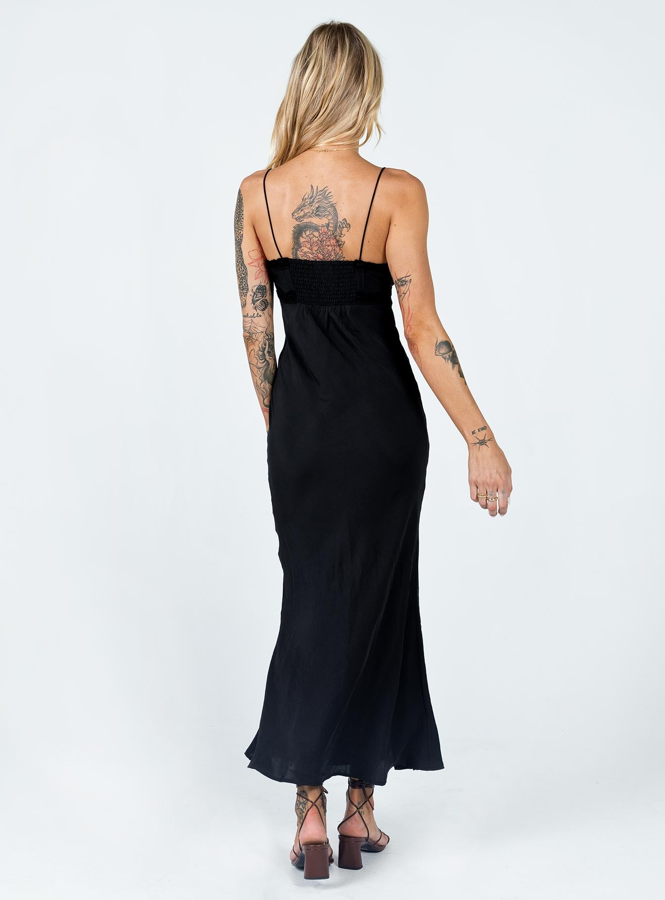 Emily Maxi Dress Black | Princess Polly Emily Maxi Dress Black | Princess Polly
