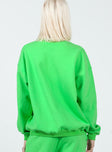 Only Four You Sweatshirt Green Princess Polly  regular 