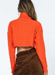 Amelle Sweater Orange Princess Polly  Cropped 