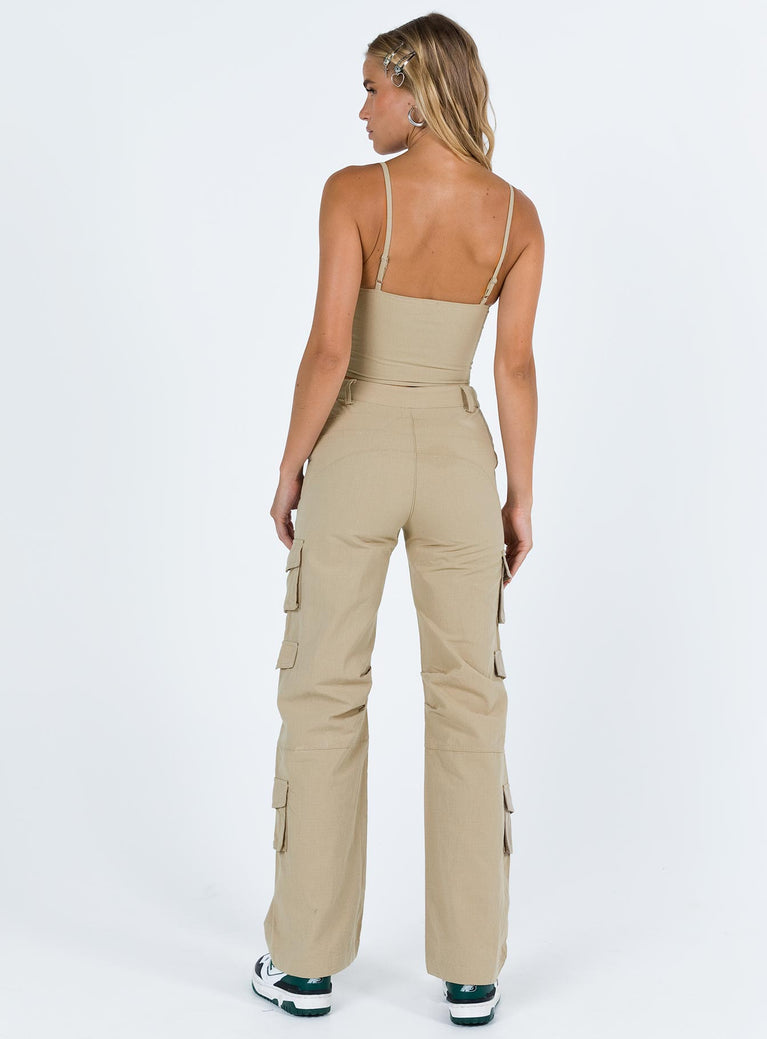 Vice Taupe Low Waist Pant – Beginning Boutique US