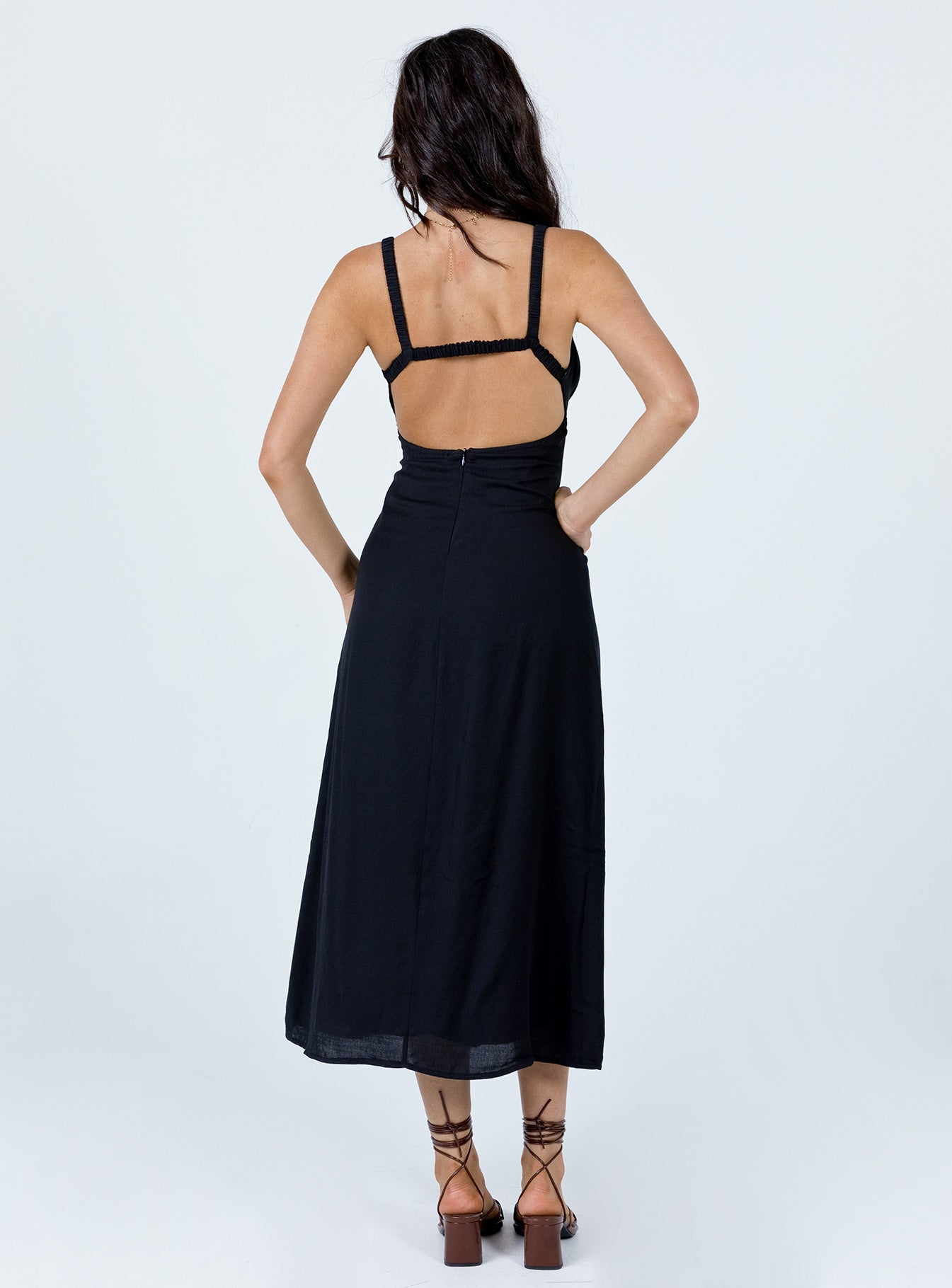 georgia midi dress princess polly Georgia Midi Dress Black